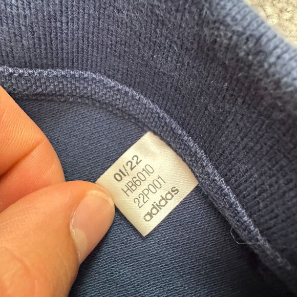 Adidas Arnesal FC 22/23 Travel Polo Shirt Mens XL Navy Blue Cotton Casual Active - Picture 4 of 16